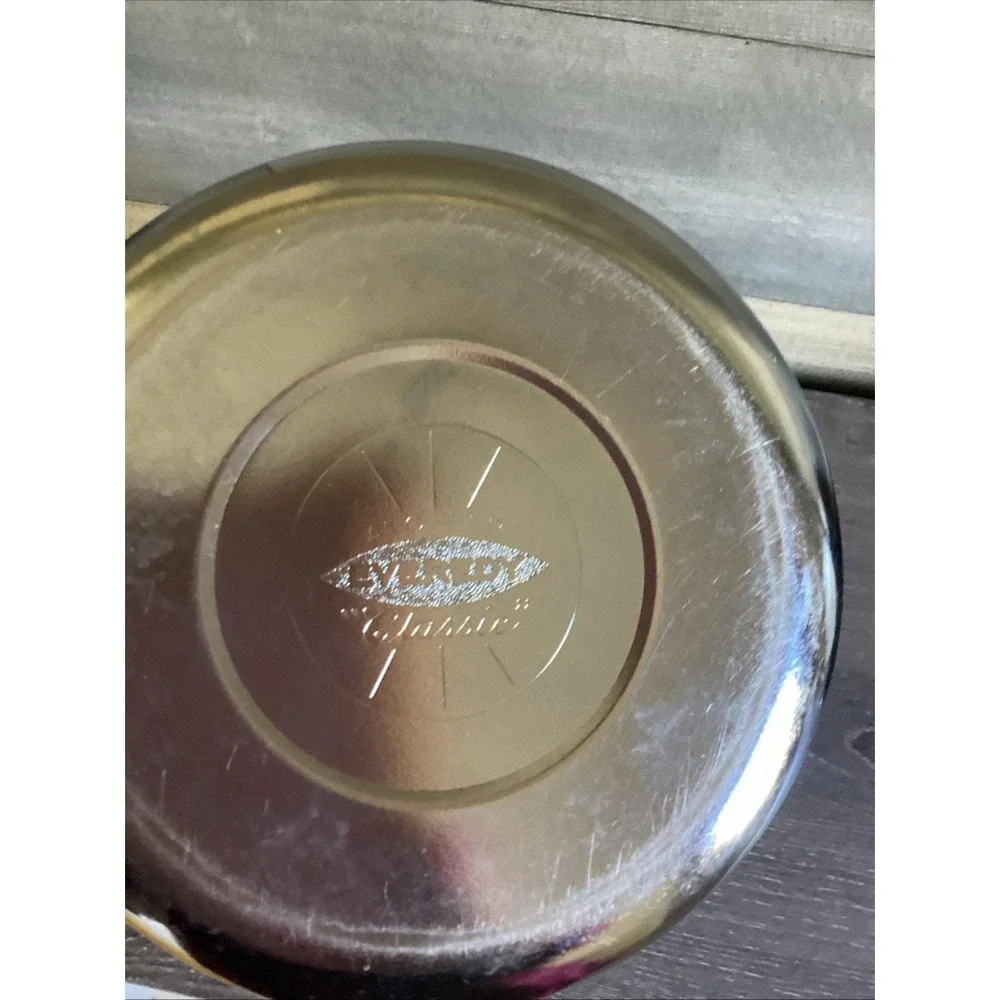 Everedy Classic chrome Steel Sugar Canister With Wooden Knob Vintage